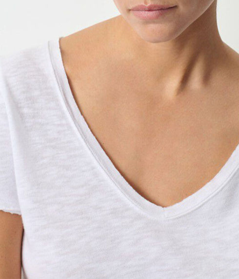 Sonoma V Neck Tee - White