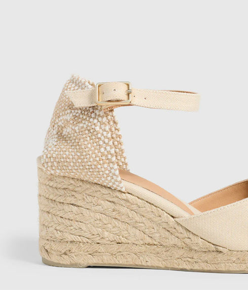 Carol Wedge Espadrille - Ivory