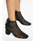 Woven Leather Ankle Boot - Black