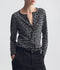Keelah Cardigan - Pebble Grey Heather/Black Cheetah