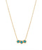 Turquoise Prism Bar Necklace