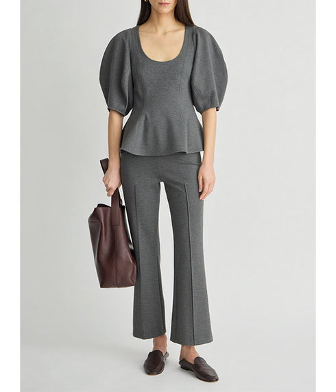 Ponte Pull On Pants - Heather Grey