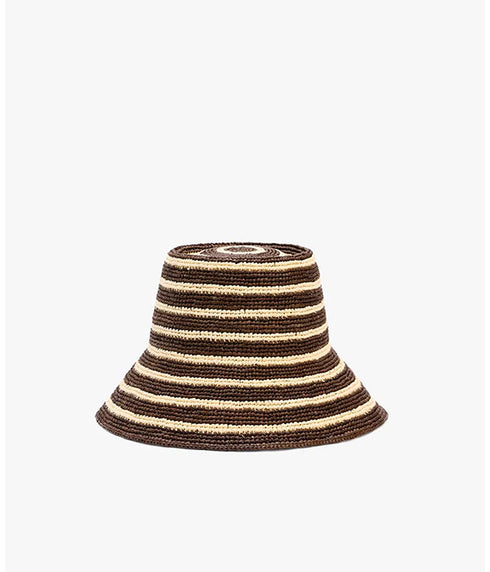 Felix Packable Hat - Walnut Stripe