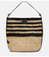 Bayia Raffia Bag - Black/Natural