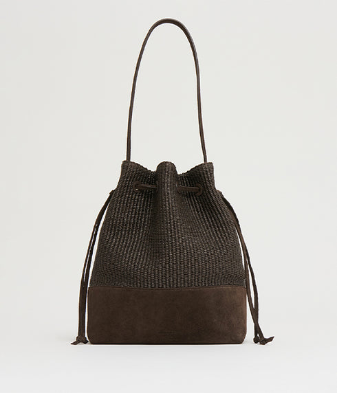 Drawstring Cabas - Ebony