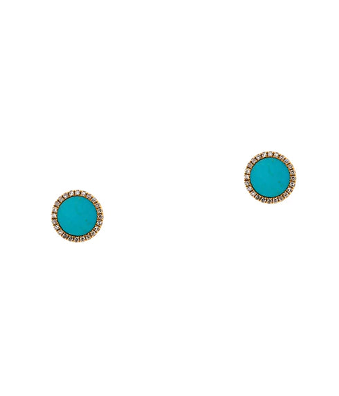 Turquoise Round Studs