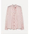 "Le Club" Print Bohemian Shirt - Cherry Blossom