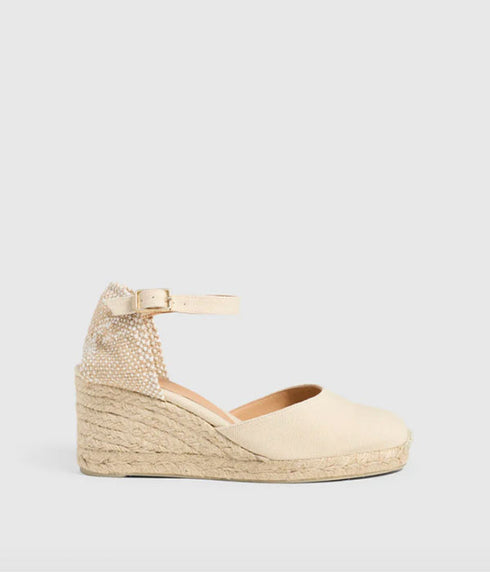 Carol Wedge Espadrille - Ivory