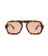 Jane Sunglasses - Brown Tortoise w/ Maroon Lenses