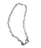 The Woods Silver Link Necklace with Diamond Clasp