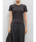 Pointelle Slim Fit Tee - Hickory Melange