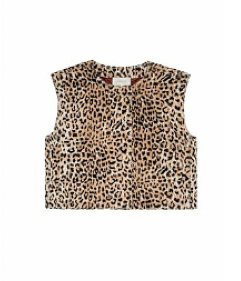 The Boxy Vest - Vintage Leopard