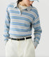 Collegiate Striped Polo - Stone Combo