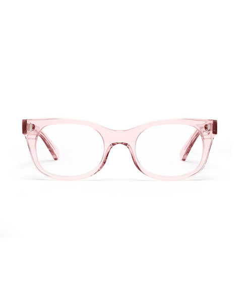 Bixby Reading Glasses - Polished Clear Pink