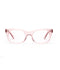 Bixby Reading Glasses - Polished Clear Pink