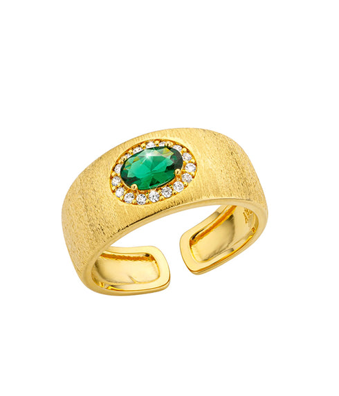 Green Dynasty Cuff Ring