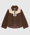 The Reversible Western Yoke Pasture Jacket - Brown w/ Cream