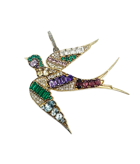 Gem Sparrow Pendant