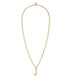 The Puffy "j" Initial Necklace - Gold