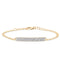 Diamond ID Bracelet - Yellow Gold