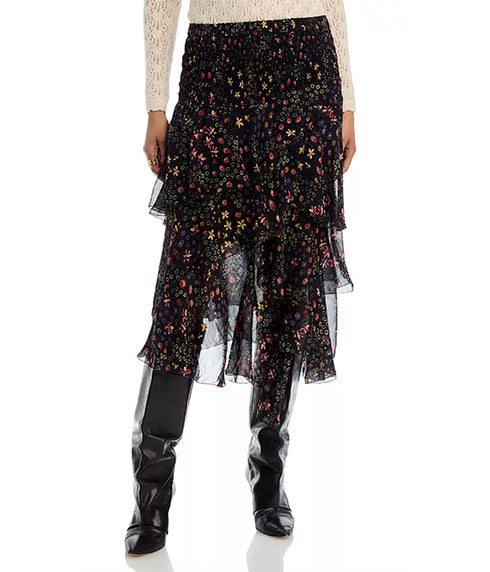 Brigette Skirt - Black/Ecru