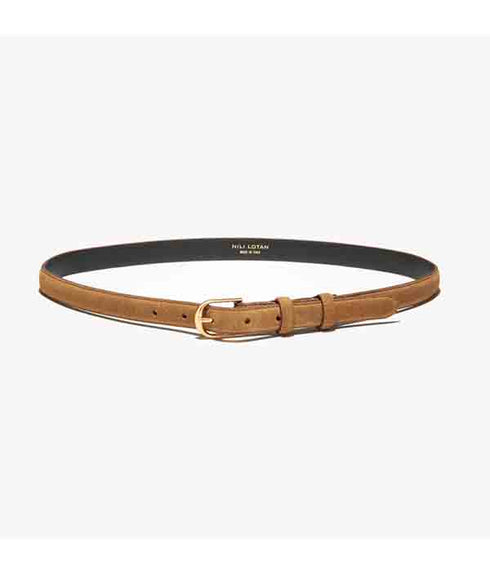 Jane Suede Belt - Matora with Gold Buckle