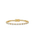 Crystal Oval Tennis Bracelet - Gold