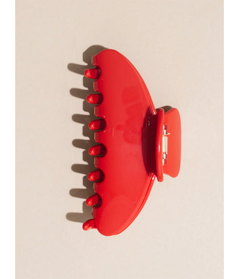 Hair Claw Clip 5" - Red