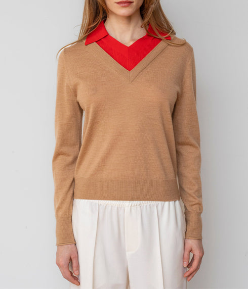 The Dickie Knit - Camel Multi