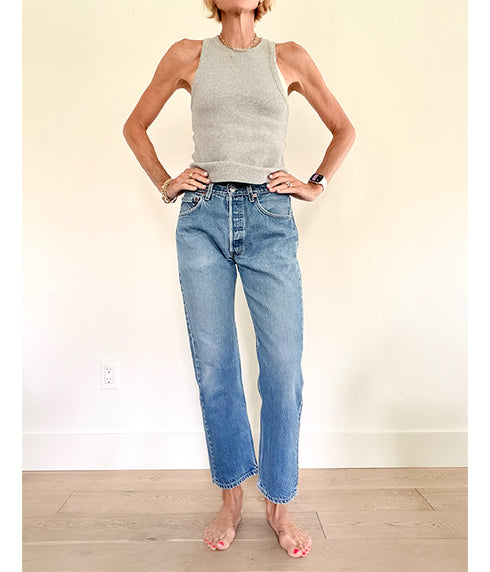 Vintage 501 Denim Jeans (h) - fits 27"x28"