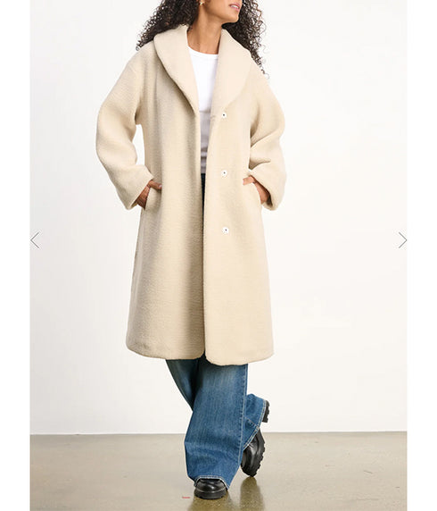 Eleanor Sherpa Coat - Sand