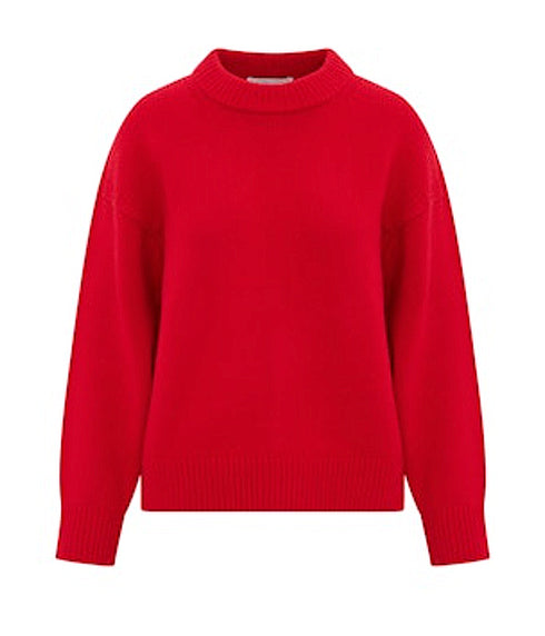 The Cashmere Signature Crew - Iconic Red