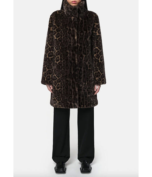 Blair Coat - Dark Leopard