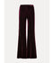 Velvet Flare Pants - Bordeaux