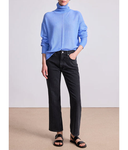 Softest Tissue Weight Turtleneck - Cornflower