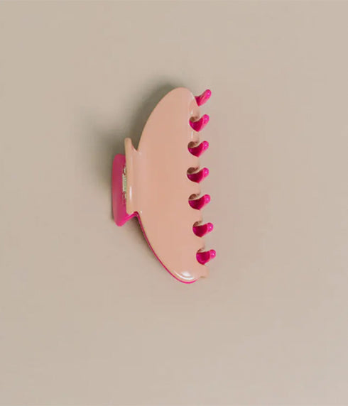 Hair Claw Clip 4" - Two Tone Pink