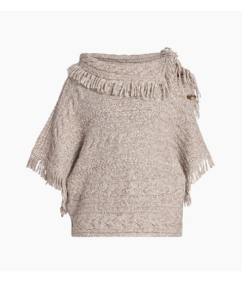 Blanche Cable Knit Sweater - Taupe