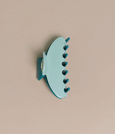 Hair Claw Clip 4" - Two Tone Turquoise