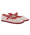 Classic Mary Jane - White / Red