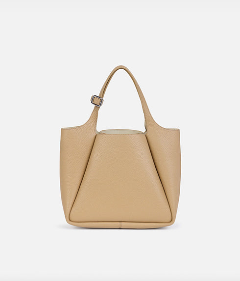 The Trapeze Bucket Bag - Camel Multi