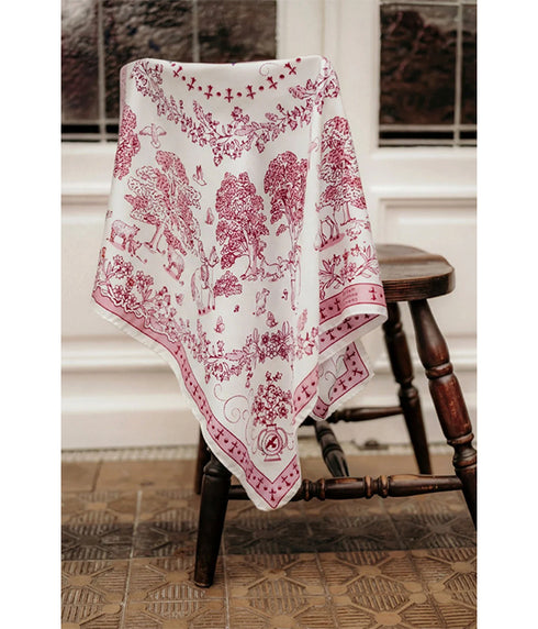 Toile De Jouy - Raspberry