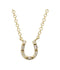 Petite Baguette Horseshoe Necklace