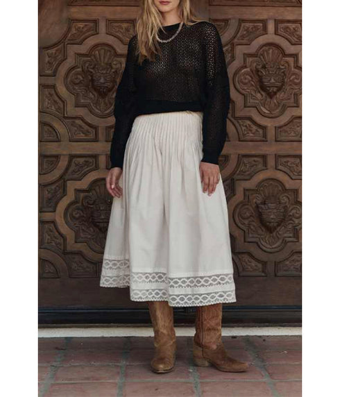 The Structured Victorian Skirt - White