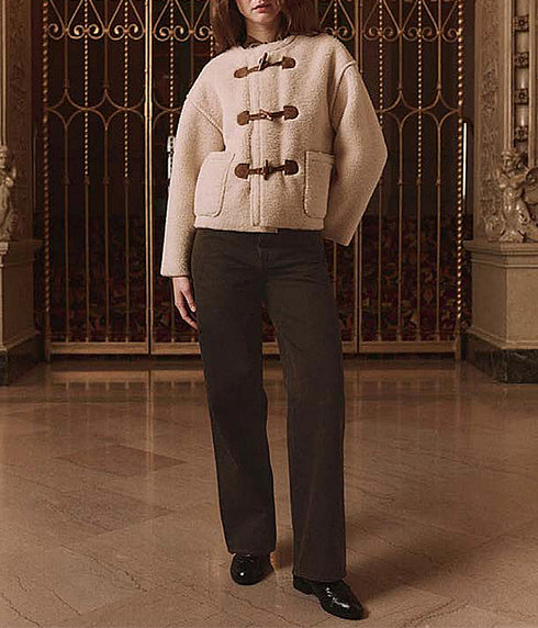 The Woodside Toggle Coat - Cream