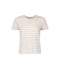 Lovey Tee- Bone/Grey Stripe
