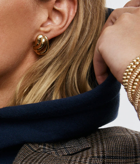 The Knot Earrings - Gold