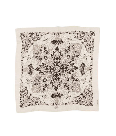 Bandana Wool Cashmere - Ecru Grey Black