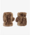 Ariel Faux Mink Fingerless Gloves - Blonde Mink