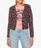 The Baby Peek-A-Boo Cardigan - Black/Pink