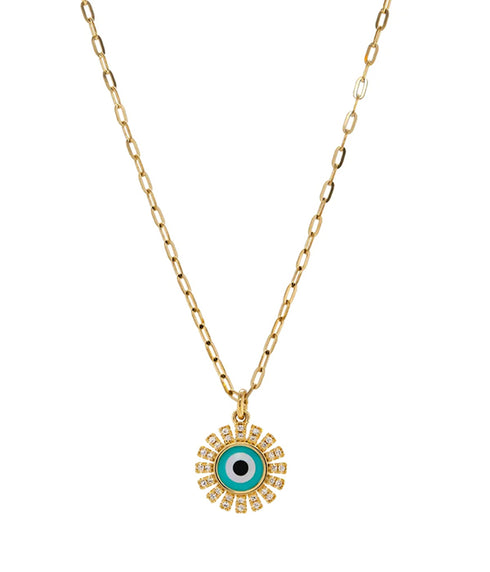 Radiating Evil Eye Necklace